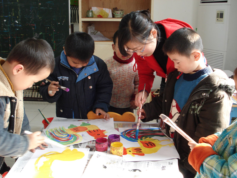合肥市长江路幼儿园--特色教学--美术